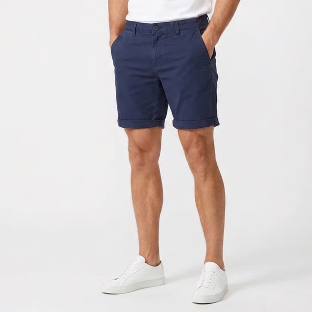 Old Navy Mens Navy Blue Stretch Cotton Chino Shorts Size 10